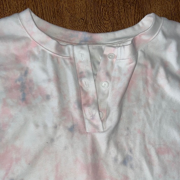 Tie-Dye Long Sleeve Shirt pajama size small - Picture 4 of 5